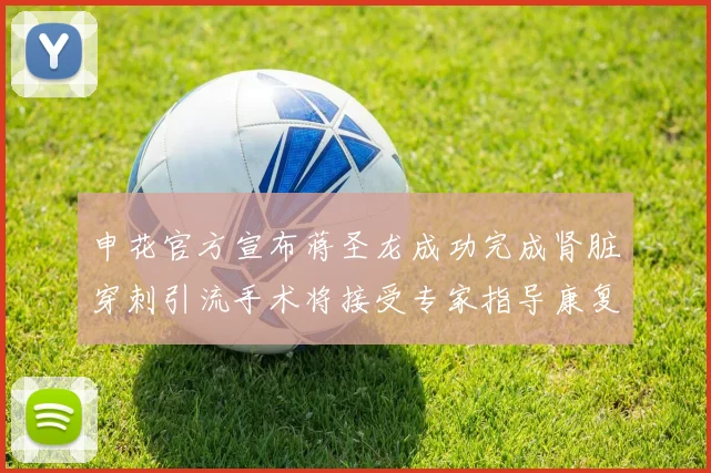 申花官方宣布蒋圣龙成功完成肾脏穿刺引流手术将接受专家指导康复治疗