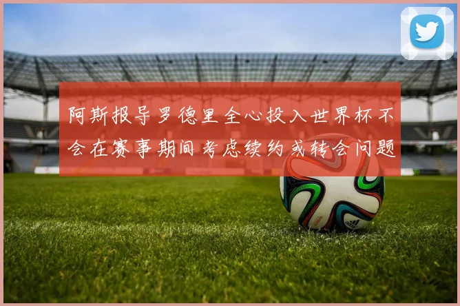 阿斯报导罗德里全心投入世界杯不会在赛事期间考虑续约或转会问题